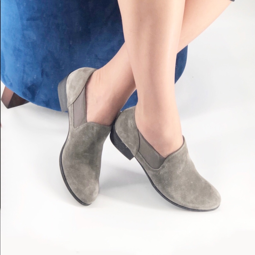 Paul Green Faith Suede Leather Ankle Booties - 7